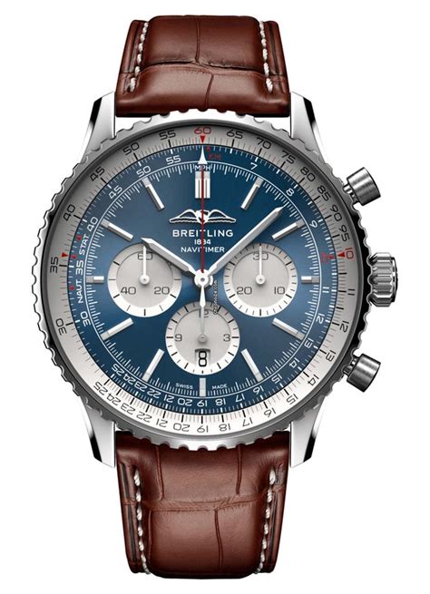 breitling navitimer 43 blau|breitling navitimer 46mm price.